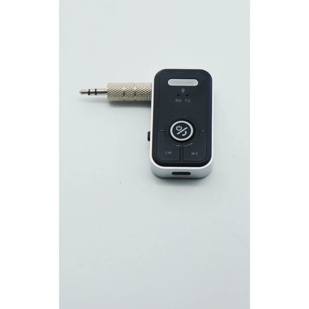 T67 2 in 1 Wireless Audio Transmitter Receiver Adapter 3.5mm Aux Black Silver